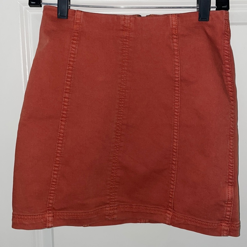 Orange Free People Mini skirt